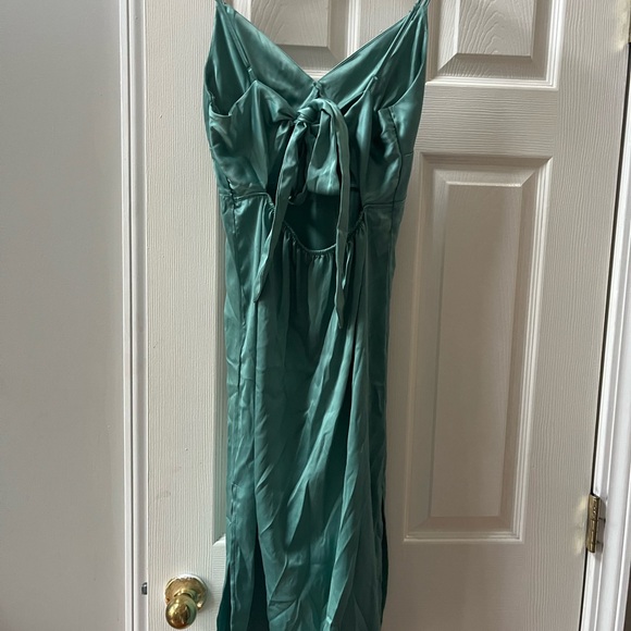 Dry Goods Teal Midi Dress Size XS - Picture 4 of 4